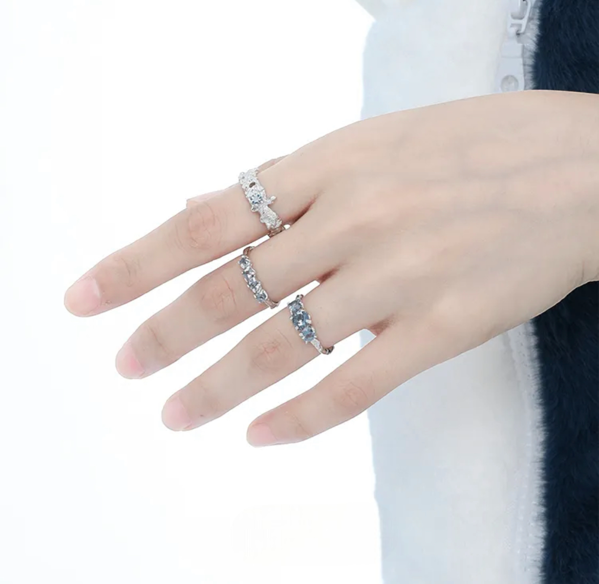Sterling Silver Blizzard Ring