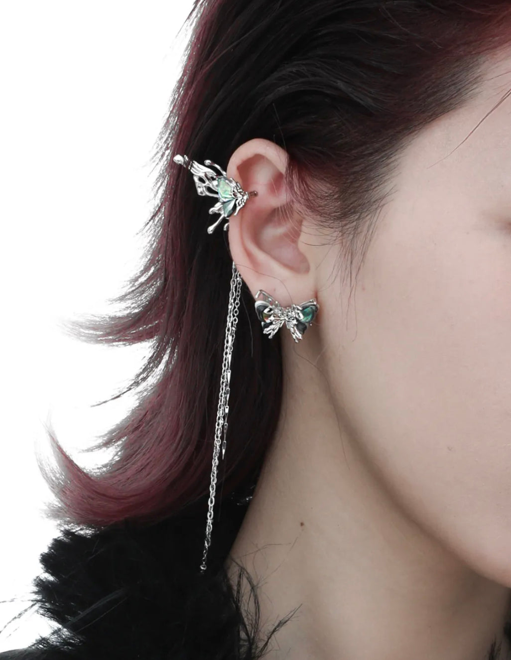 Butterfly Silver Earring