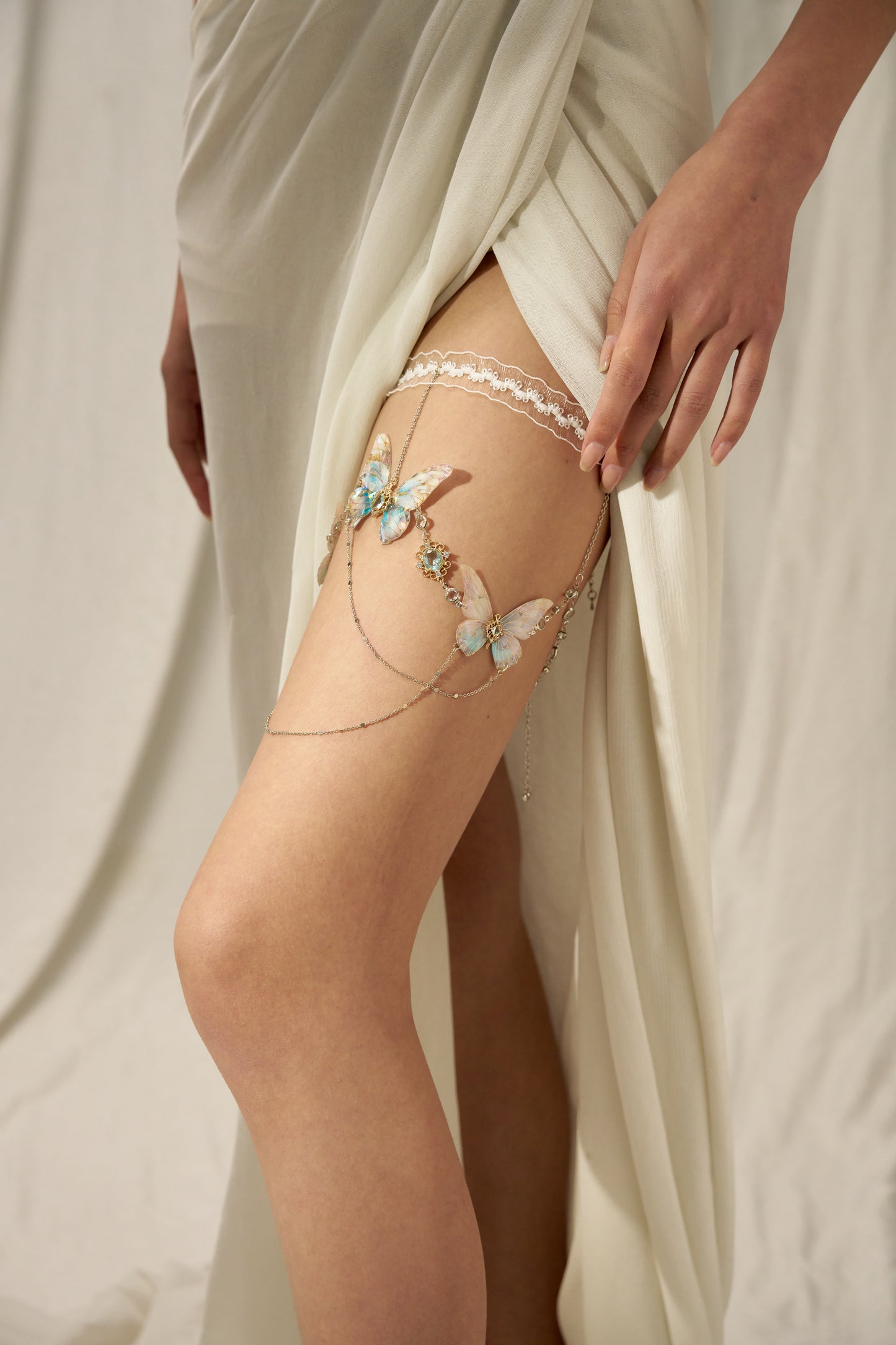 Butterfly Leg Chain | Icy Heart