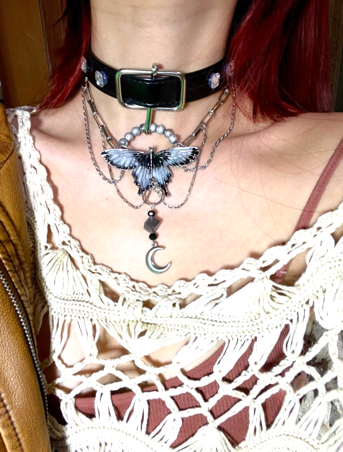 Choker | Grey Butterfly