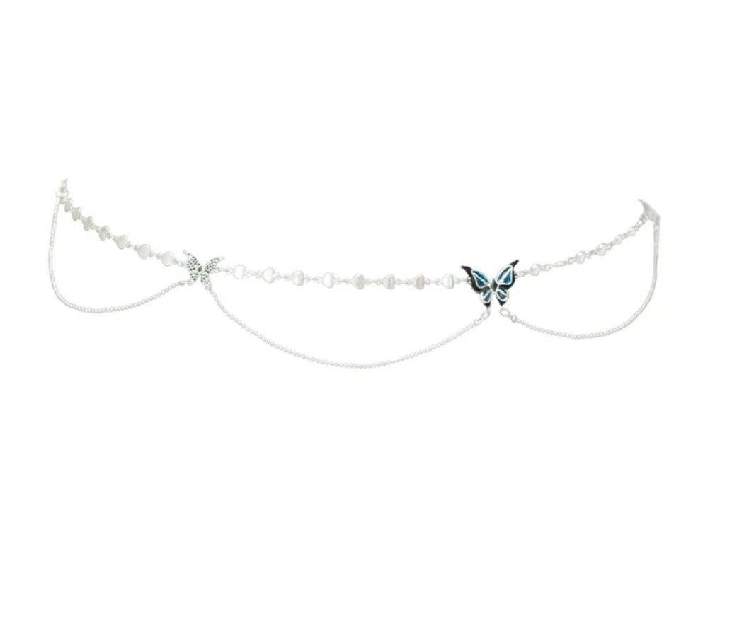 Butterfly Belly Chain | Blue-Green Gradient