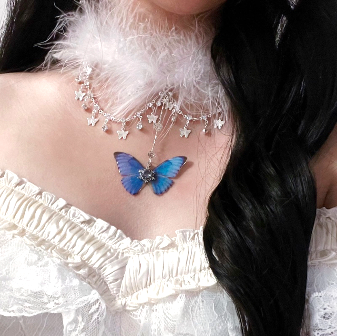 Choker |Blue Butterfly