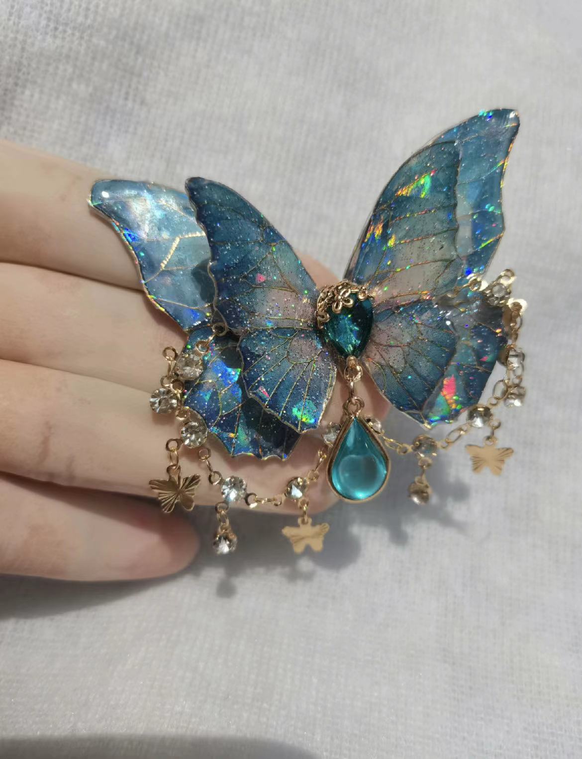 Accessory | Blue Butterfly (can be hairclip, ring or brooch)