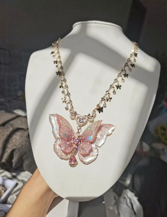 Necklace | Pinky Butterfly