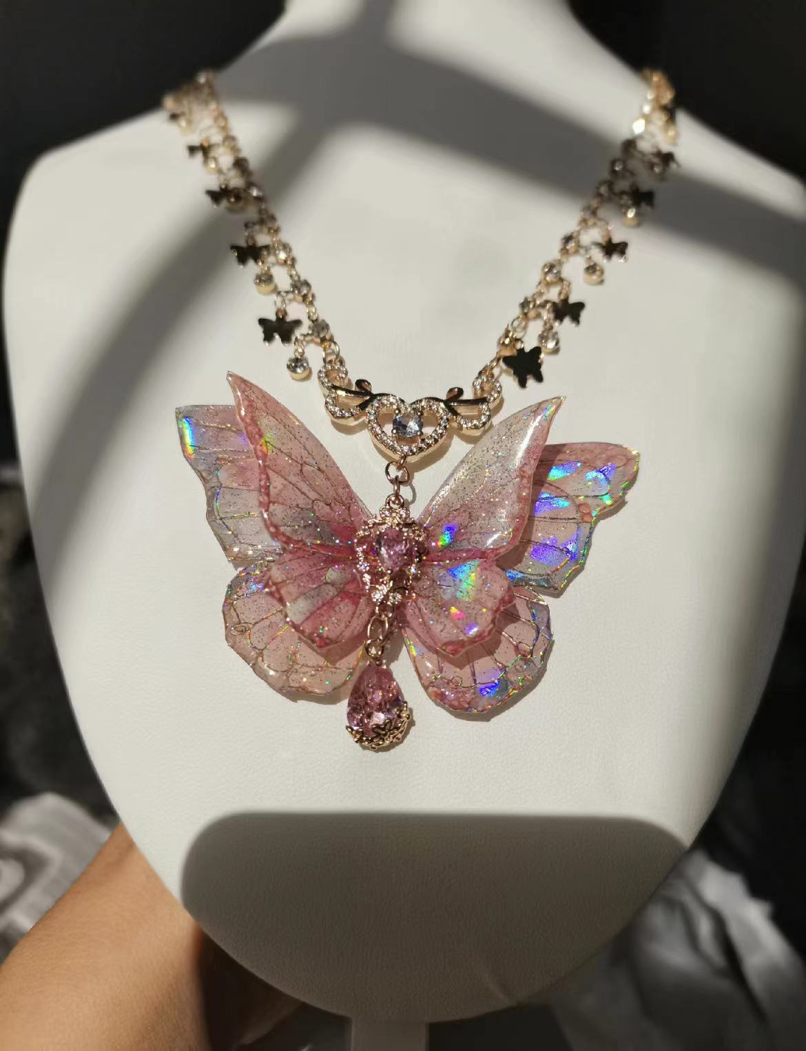 Necklace | Pinky Butterfly