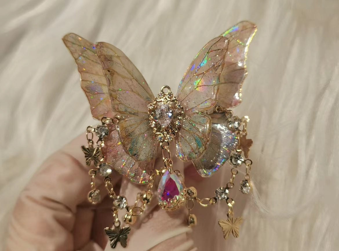 Accessory | White Butterfly (can be hairclip, ring or brooch)