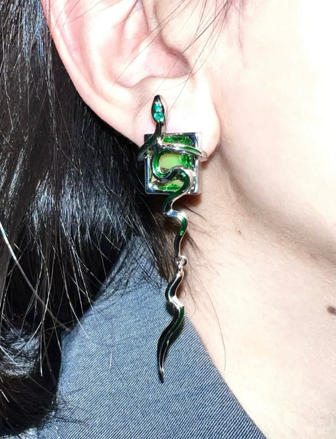 Night Serpent Earring