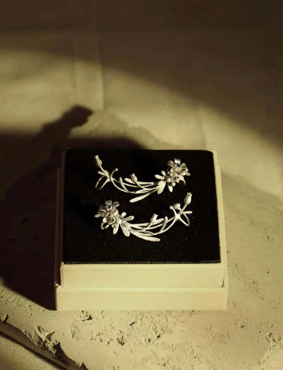 Flower Silver Earring