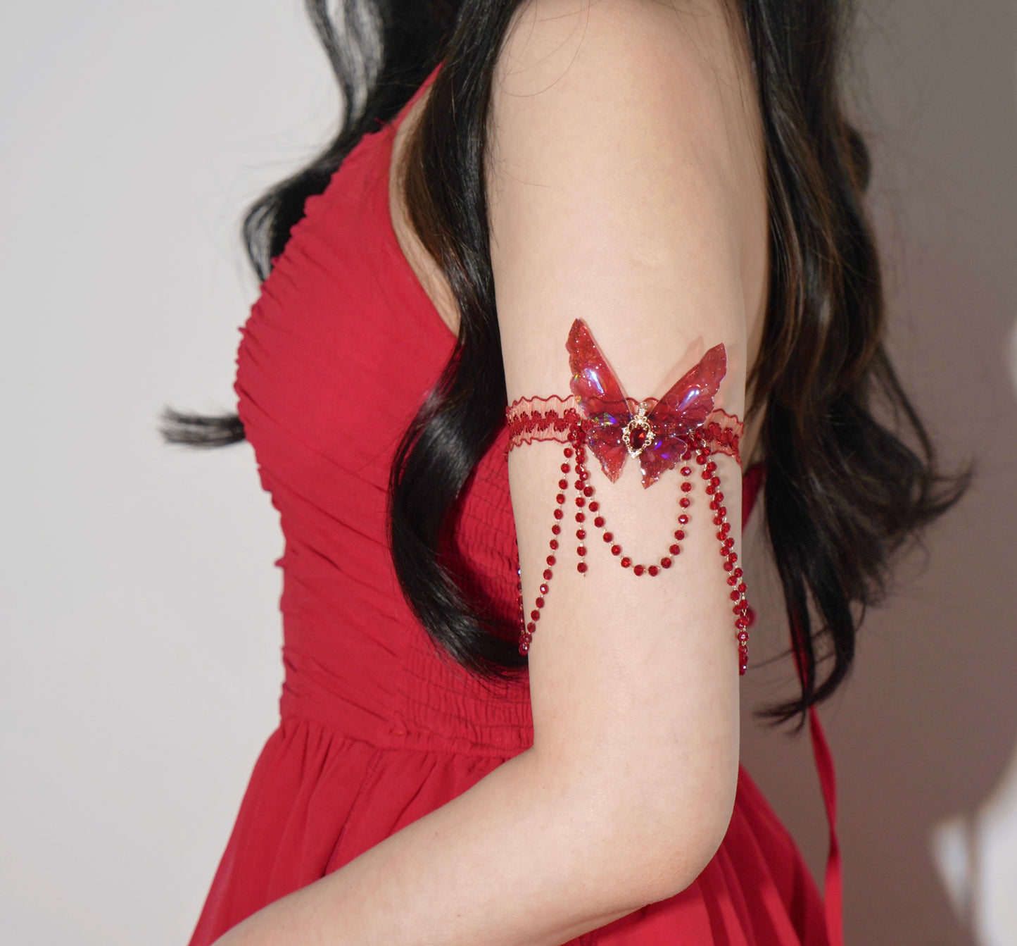 Butterfly Arm Chain | Red