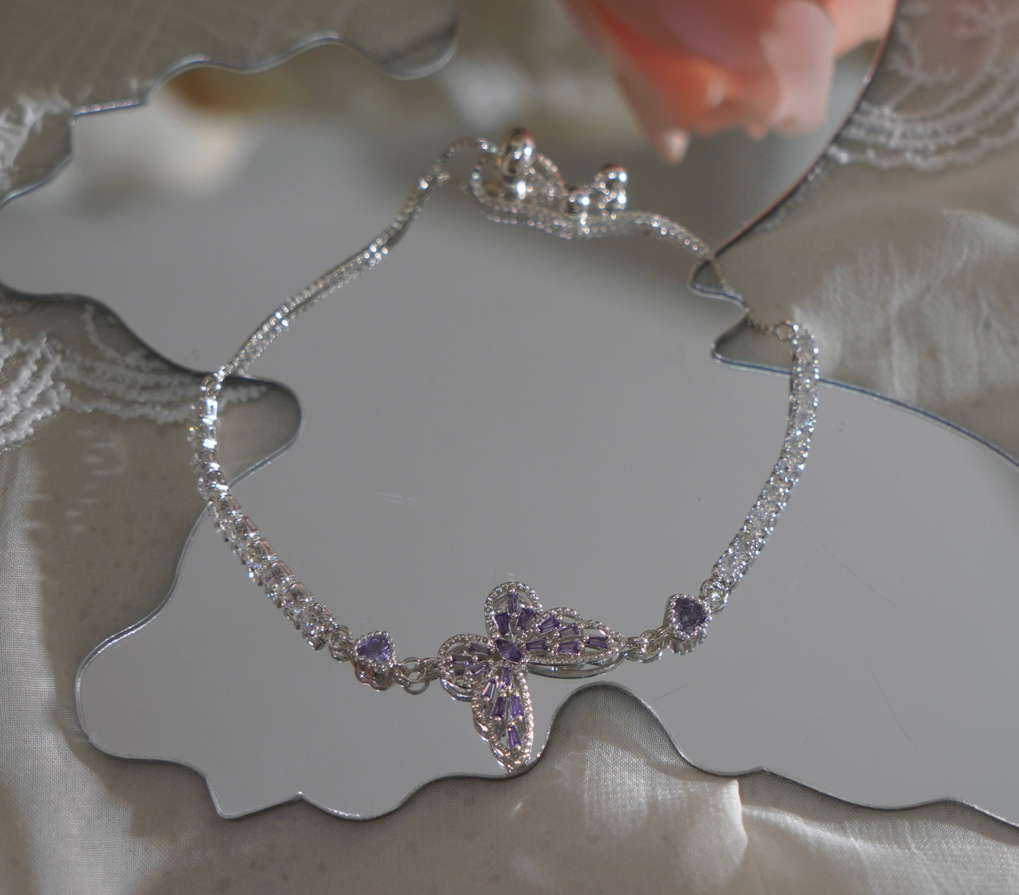 Bracelet | Purple butterfly