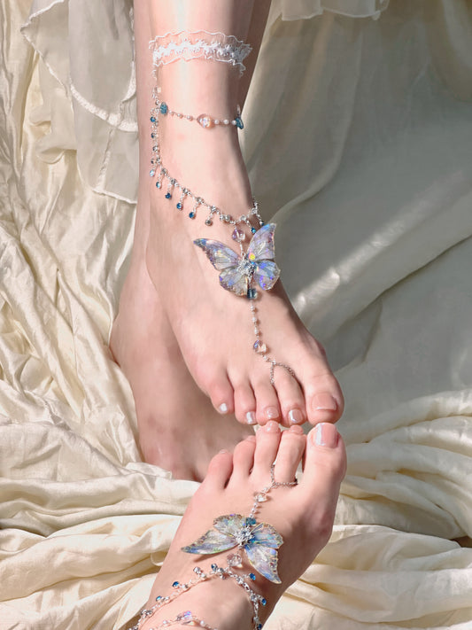 Butterfly Anklets Foot Chain | Blue