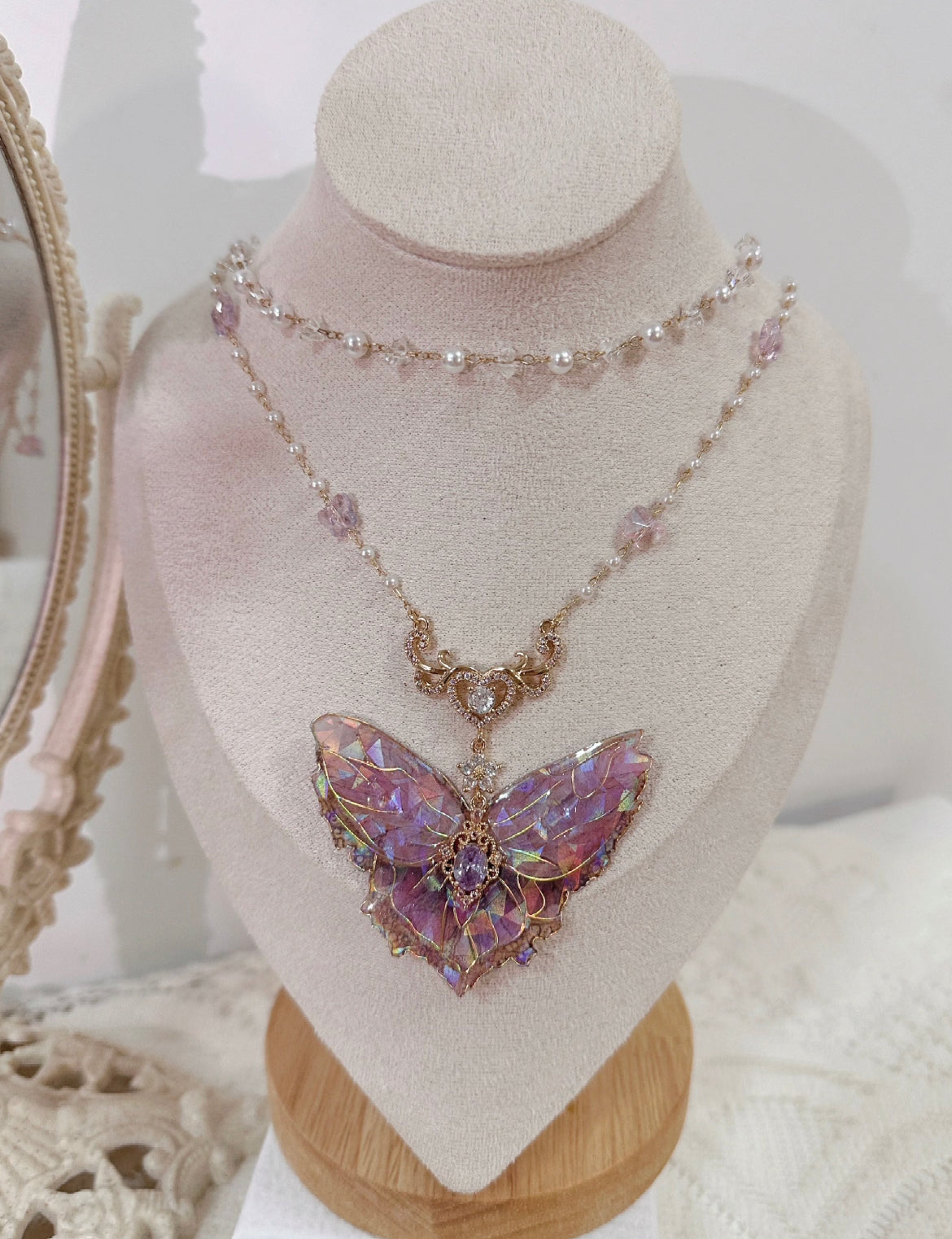 Necklace | Pinky Butterfly