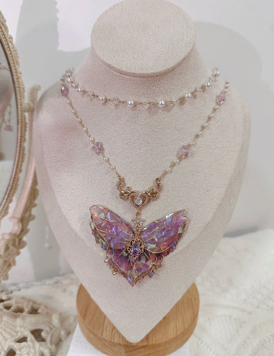 Necklace | Pinky Butterfly