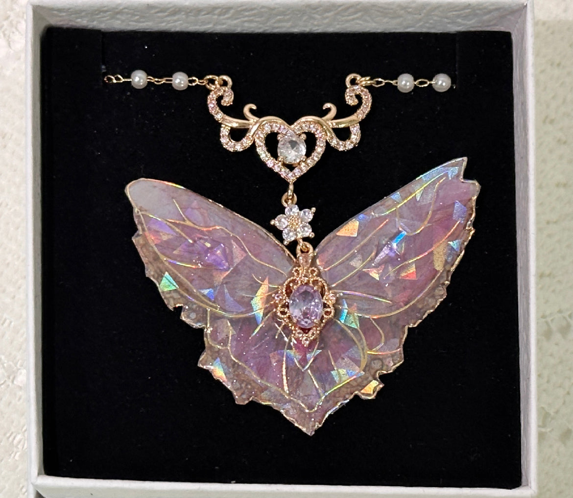 Necklace | Pinky Butterfly